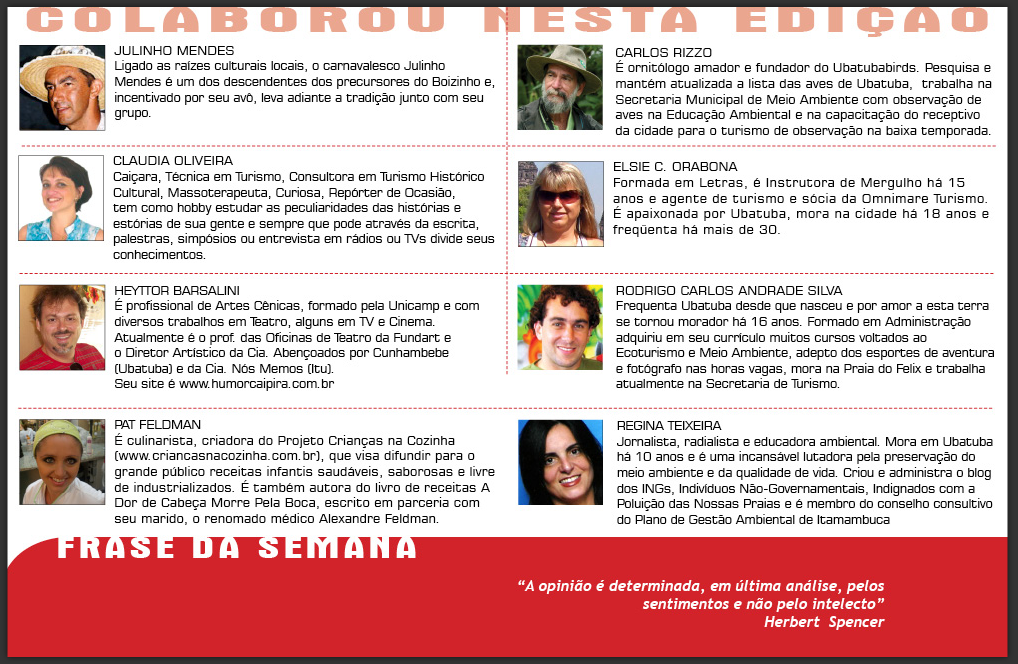 Picture 33 A página dos colaboradores da revista, e eu estou lá.