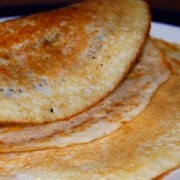 Dosas de lentilha e arroz, prato típico indiano